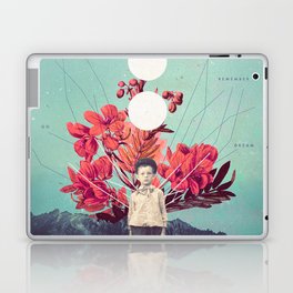 Standing at the Threshold of Time Laptop Skin