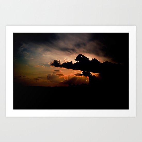 summer sunset Art Print
