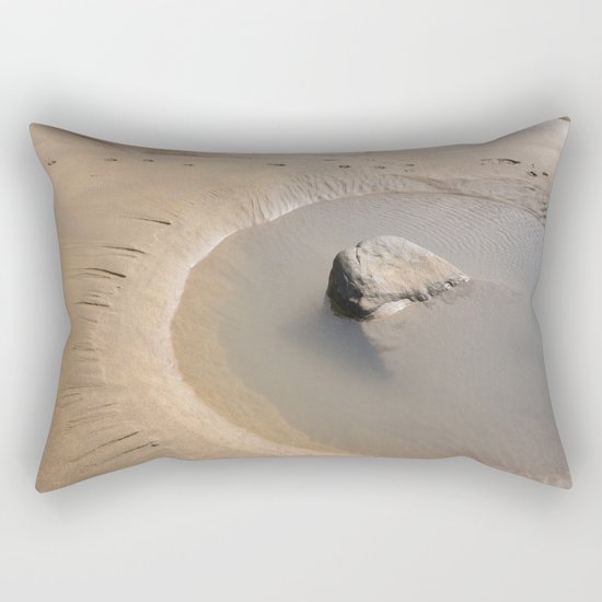 TIDAL POOL CORNWALL BEACH Rectangular Pillow