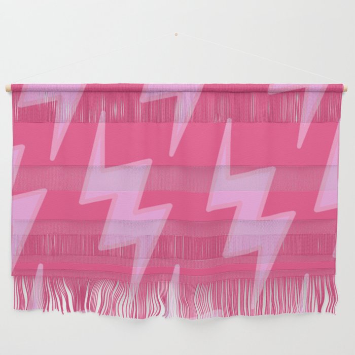 Pink Y2k Lightning Bolt Wallpaper  Wall Hanging