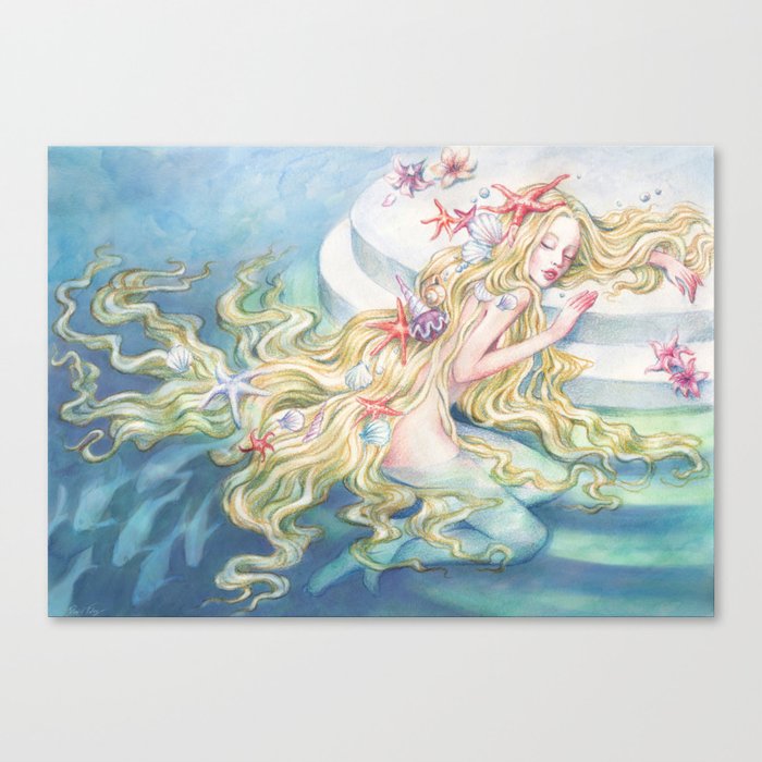 The Little Mermaid Canvas Print By Danielfernndez Society6