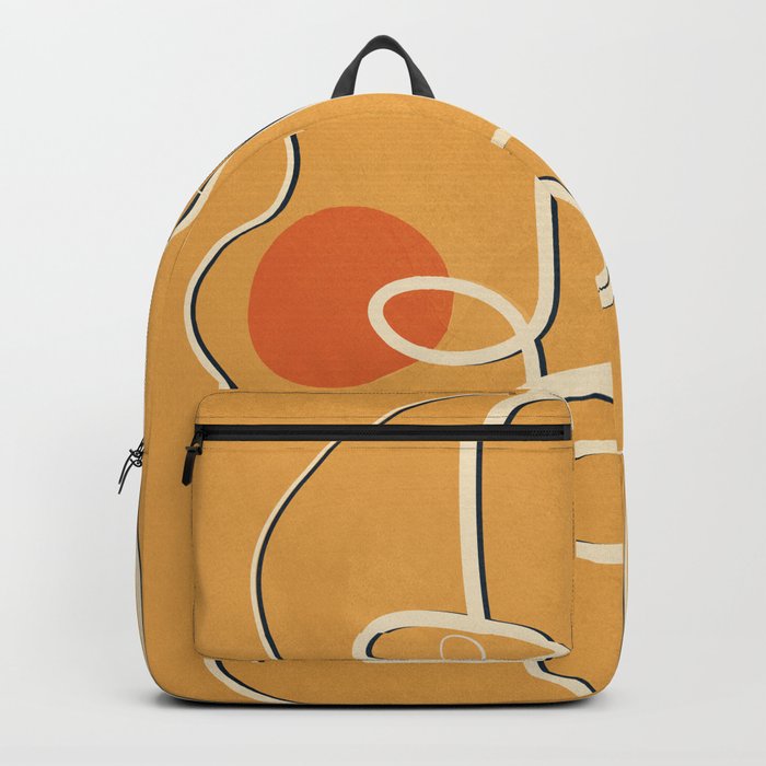 Abstract Face Line Art 07 Backpack