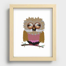 Owl of Minerva Recessed Framed Print