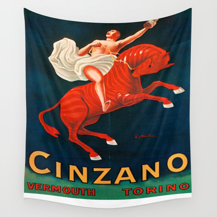 Vintage poster - Cinzano Vermouth Torino Wall Tapestry