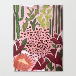 Cacti, Protea, Anthuriums Oh My! Canvas Print