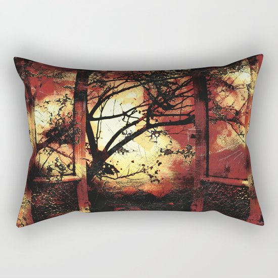 Enter the fertile garden of light and dispel the darkness of the night Rectangular Pillow