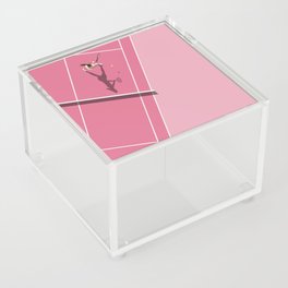 Pink Tennis Court  Acrylic Box