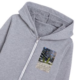 Snowy Ferns Kids Zip Hoodie