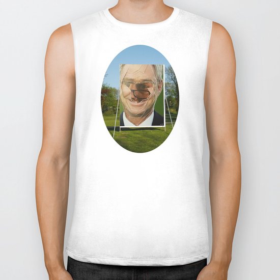 Zombie Poster Collage 4 - the gardener 4c Biker Tank