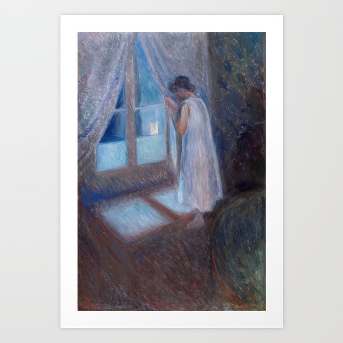 Edvard Munch - The Girl by the Window (1893) Art Print
