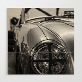 Black 'n White Racer / Classic Car Photography Wood Wall Art