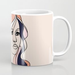 Line-art portrait - Female Icon, Michelle Coffee Mug