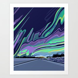 Road to Aurora Art Print