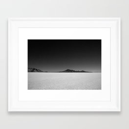 Bonneville Salt Flats Framed Art Print