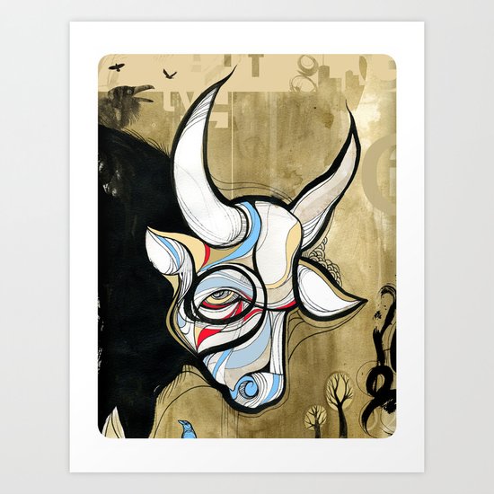 Gaur Art Print