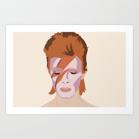 bowie Art Print