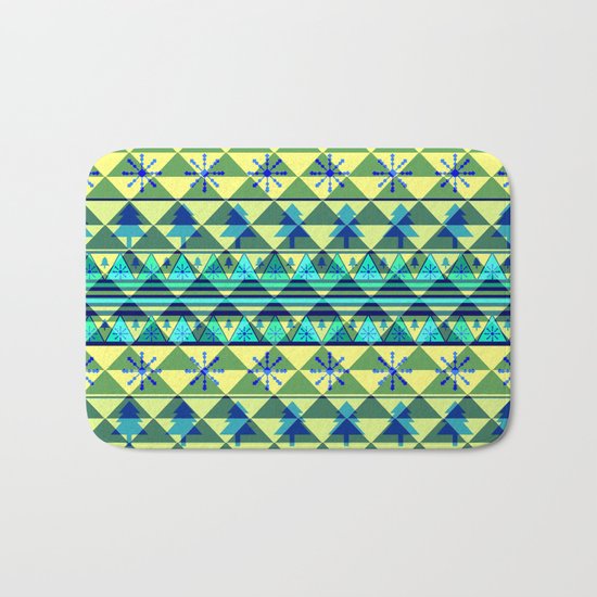 Christmas pattern III Bath Mat
