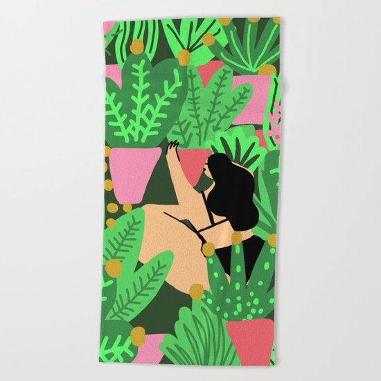 My Garden Beach Towel