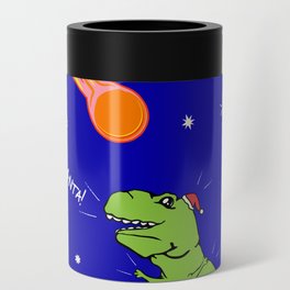 funny santasaurus rex apocalypse christmas Can Cooler