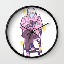 Bernie Sitting In A Chair Wall Clock