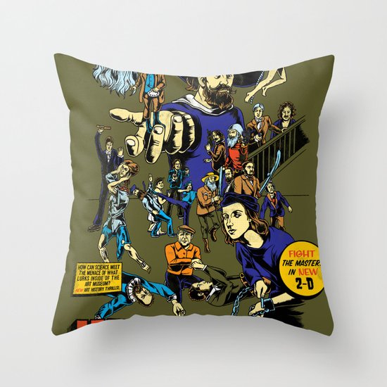 Invasion of the Masters! Throw Pillow