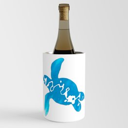 Teal Ombre Turtle Wine Chiller