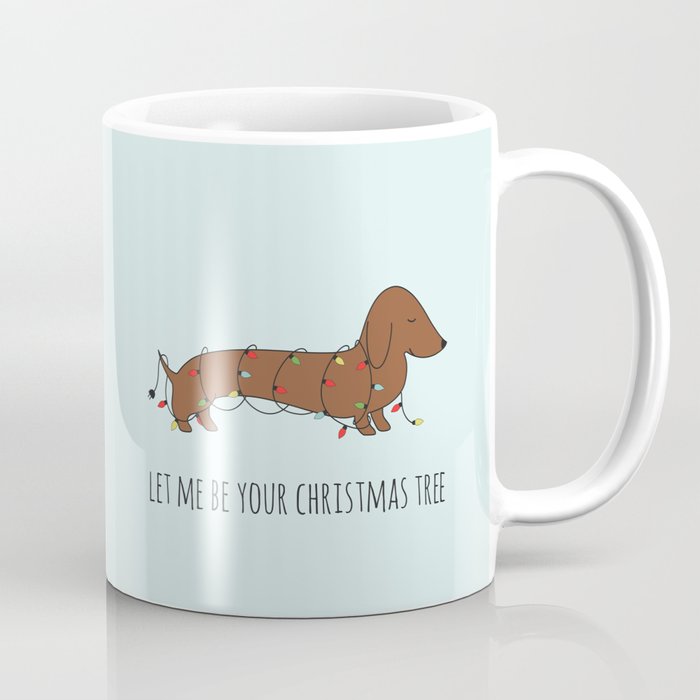 SAUSAGE DOG CHRISTMAS TREE Coffee Mug