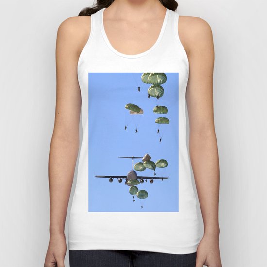 parachute parachutist Unisex Tank Top