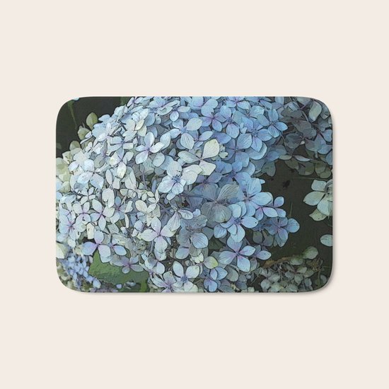 Blue Hydrangea Bath Mat
