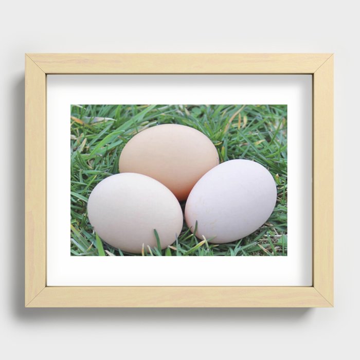 Farm Fresh Eggs Recessed Framed Print