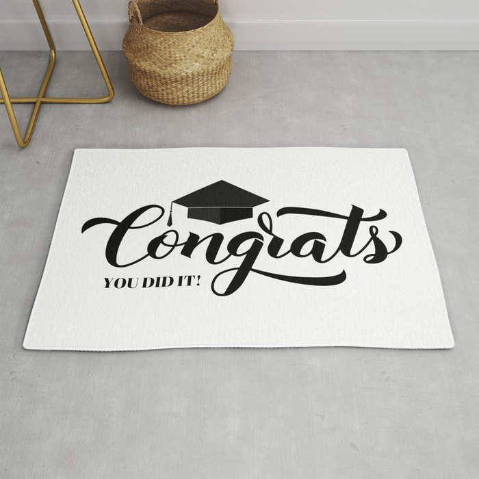 phd graduation rug