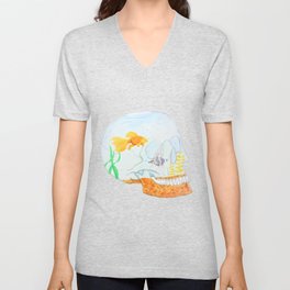 Fish Brain V Neck T Shirt