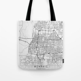 Memphis Tennessee city map Tote Bag