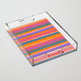 Cabana Stripes Acrylic Tray