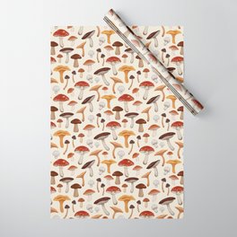 Mushroom Medley Pattern - Neutral Wrapping Paper