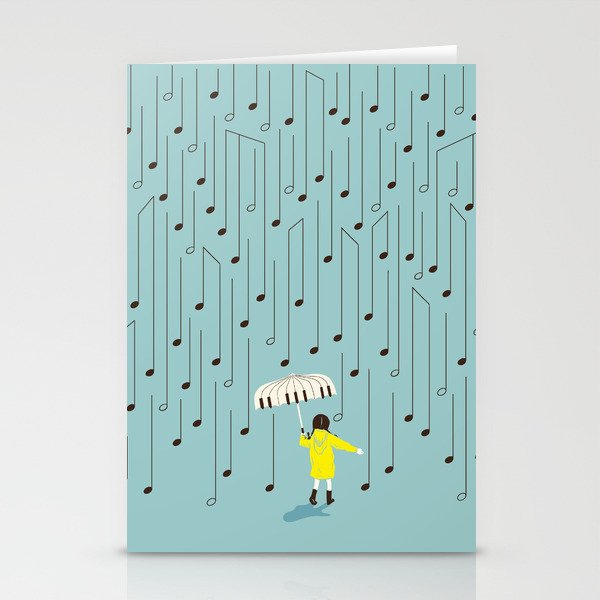 Singing in the Rain v2 Stationery Cards