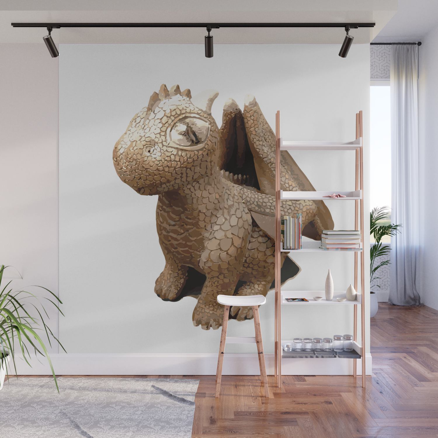 Dragon Digital Painting Wall Mural By Damntheluck Society6