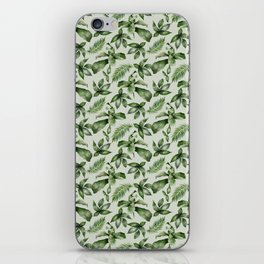 Tropical Rain Forest Leaves Pattern iPhone Skin