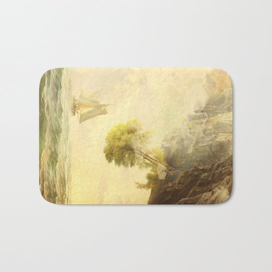 To Misty Mountains Bath Mat
