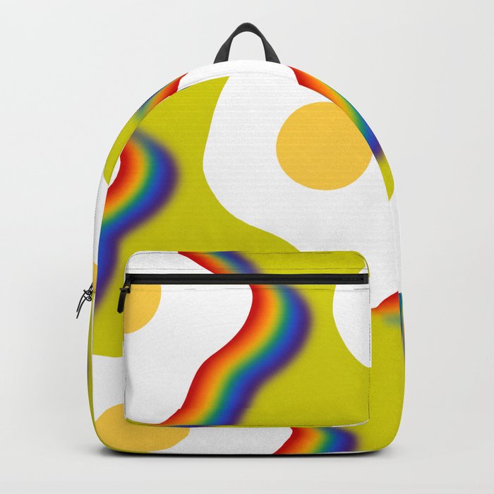 Rainbow fried egg pattern 7 Backpack