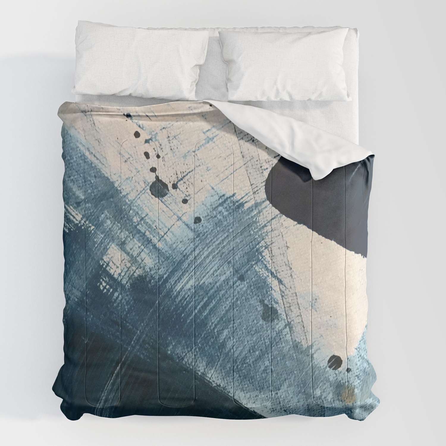 Against The Current 2 A Bold Minimal Abstract Acrylic Piece In Blue White And Gold Comforters By Blushingbrushstudio Society6 A comforter is a contemporary bedding invention also made of 3 layers. against the current 2 a bold minimal abstract acrylic piece in blue white and gold comforters by blushingbrushstudio