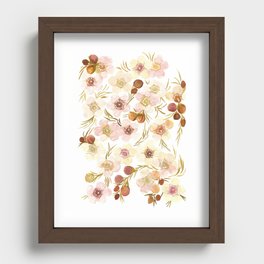 Waxy Flowers Recessed Framed Print