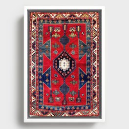 Kazak Southwest Caucasus Rug Framed Canvas