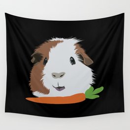 Guinea Pig with a Carrot Wall Tapestry