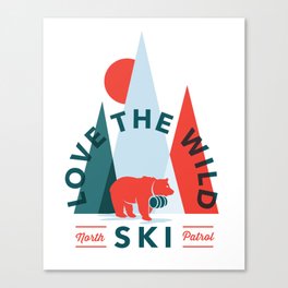Love The Wild: North Ski Patrol Canvas Print