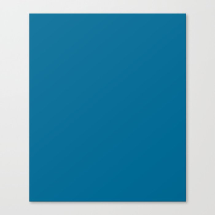 Sea blue - solid color Canvas Print