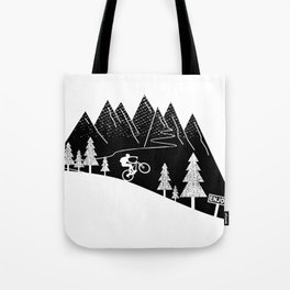 mountain bike MTB cycling mountain biker cycling bicycle cyclist gift Tote Bag