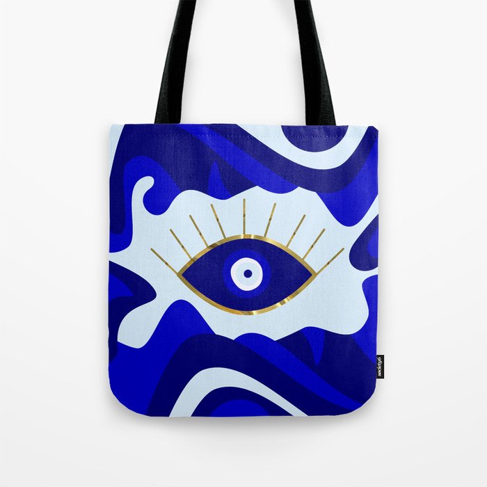Lava All Seeing Evil Eye Tote Bag