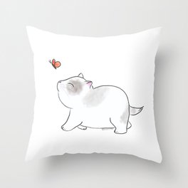 Wait for me, Butterfly. Throw Pillow