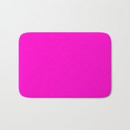 Fluorescent neon pink Bath Mat